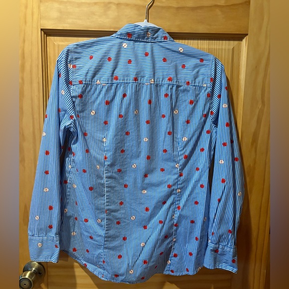 J.Crew Factory Cotton Poplin Shirt in Signature Fit women’s S - Picture 2 of 11